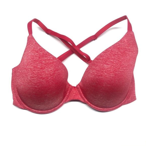Victoria’s Secret Red Uplift Semi Demi Bra 32D - Picture 1 of 16